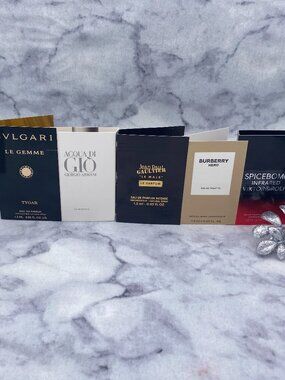 Lot of 5 Bvlgari,Armani,Jean Paul Gaultier,Burberry,Viktor&Rolf,Samples-5pc-NEW